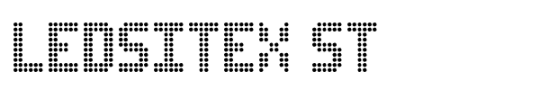 Ledsitex ST font preview